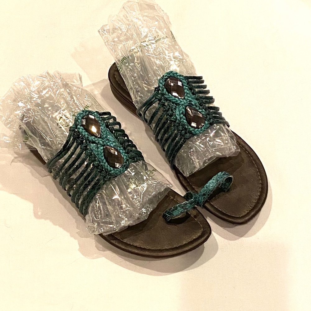 Turquoise sandals - Picture 3 of 15
